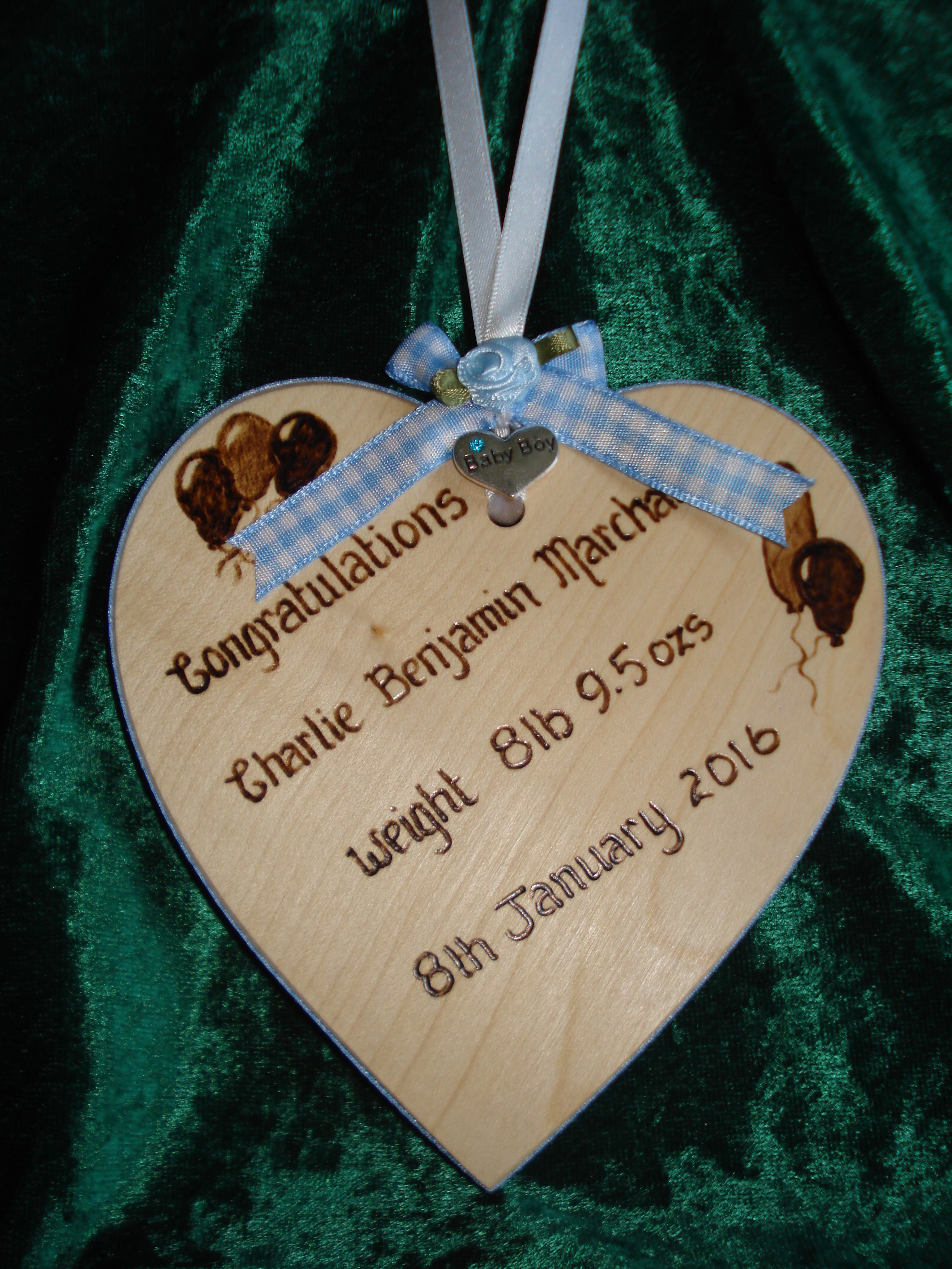 Personalised Baby Heart