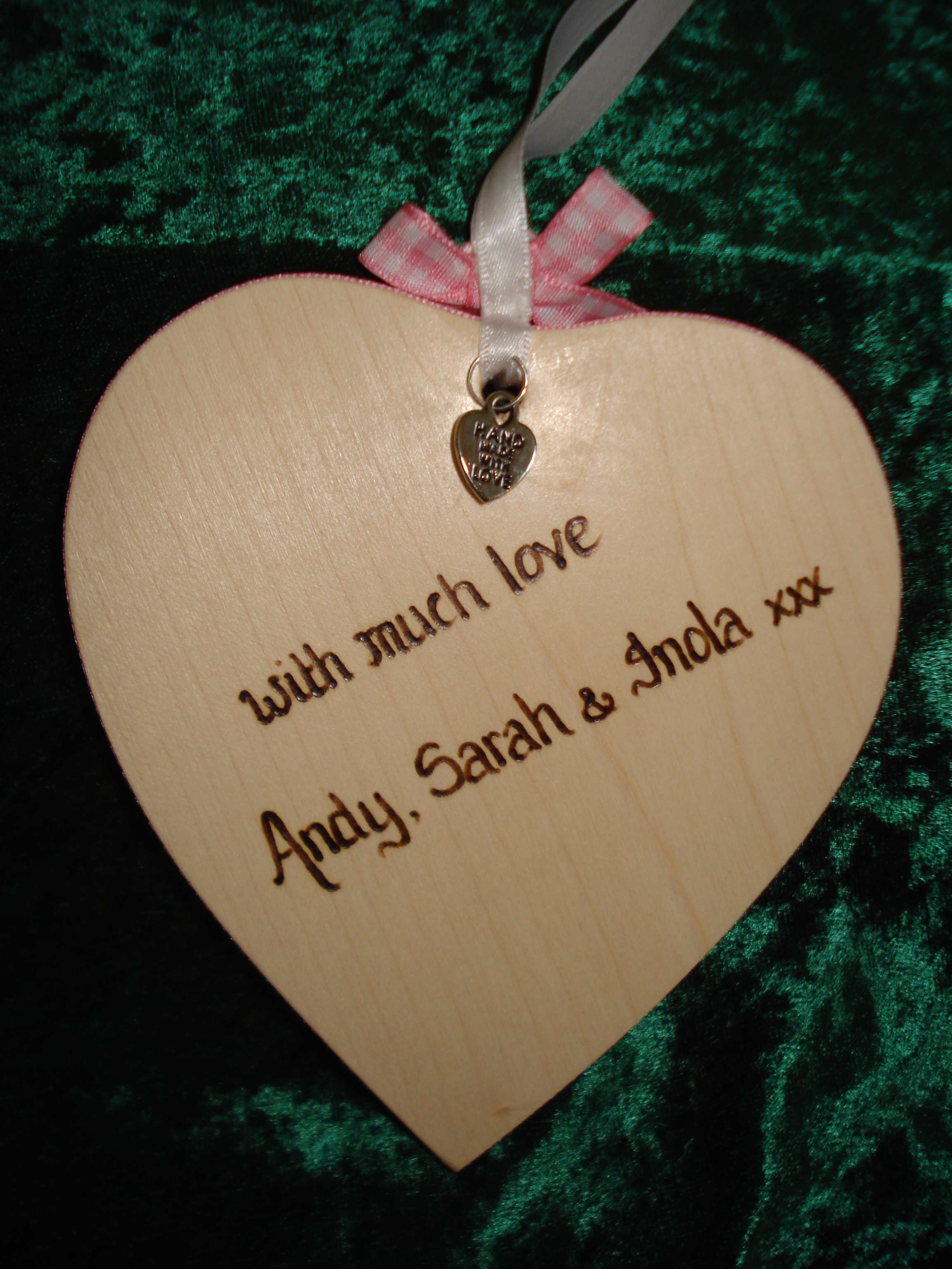 Personalised Christening Heart