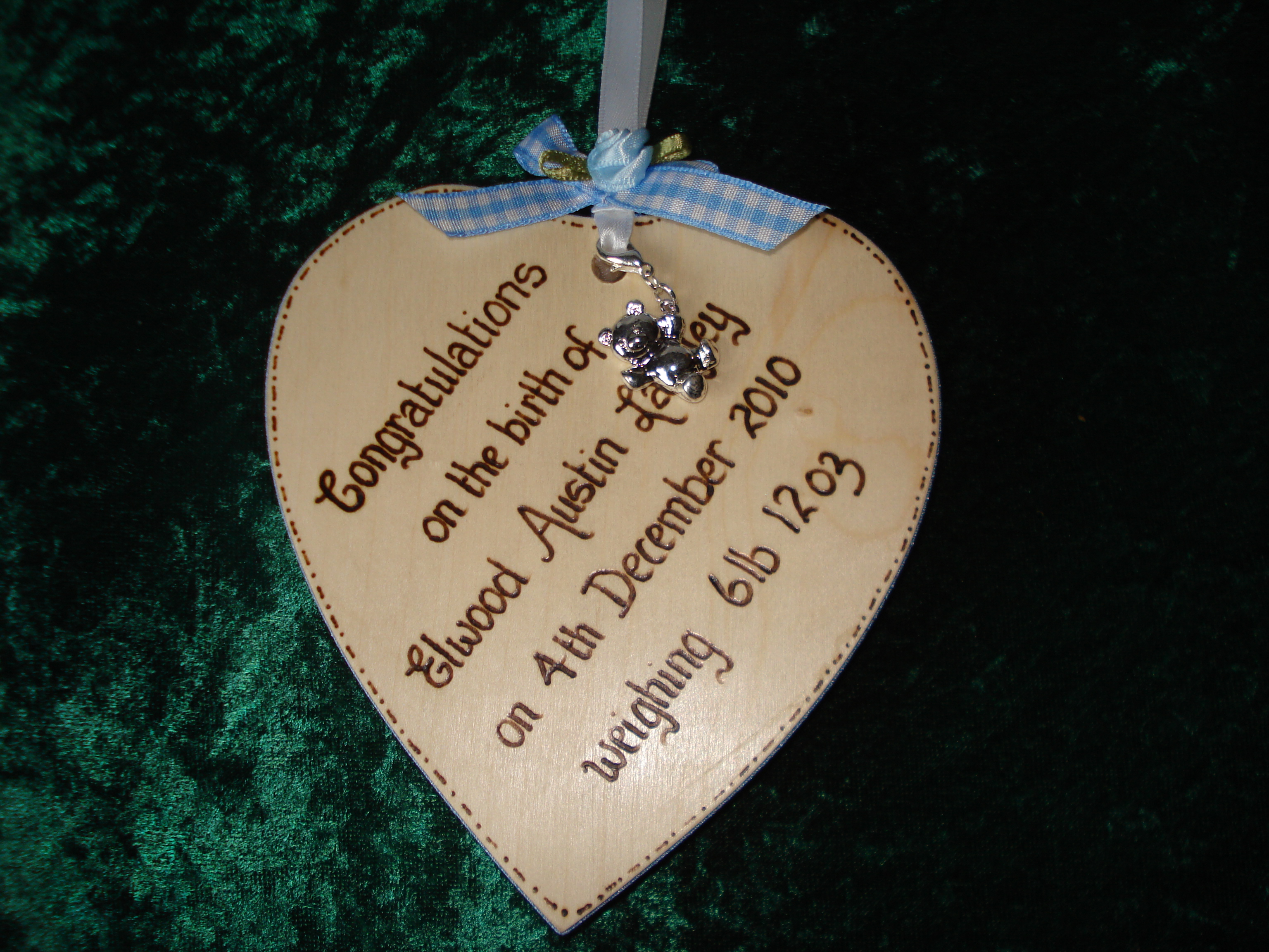 Personalised Baby Heart