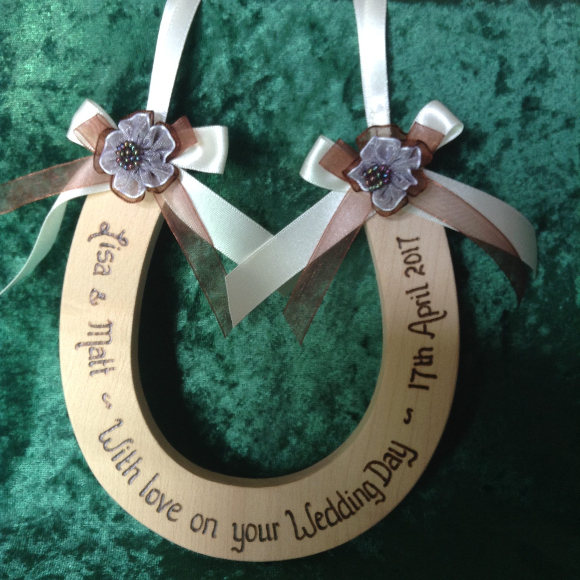 Rosette Wedding Horseshoe