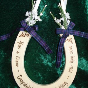 Purple Tartan Deluxe Horseshoe