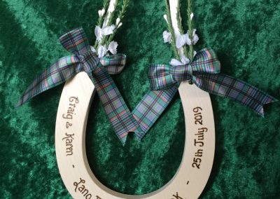 Deluxe tartan horseshoe