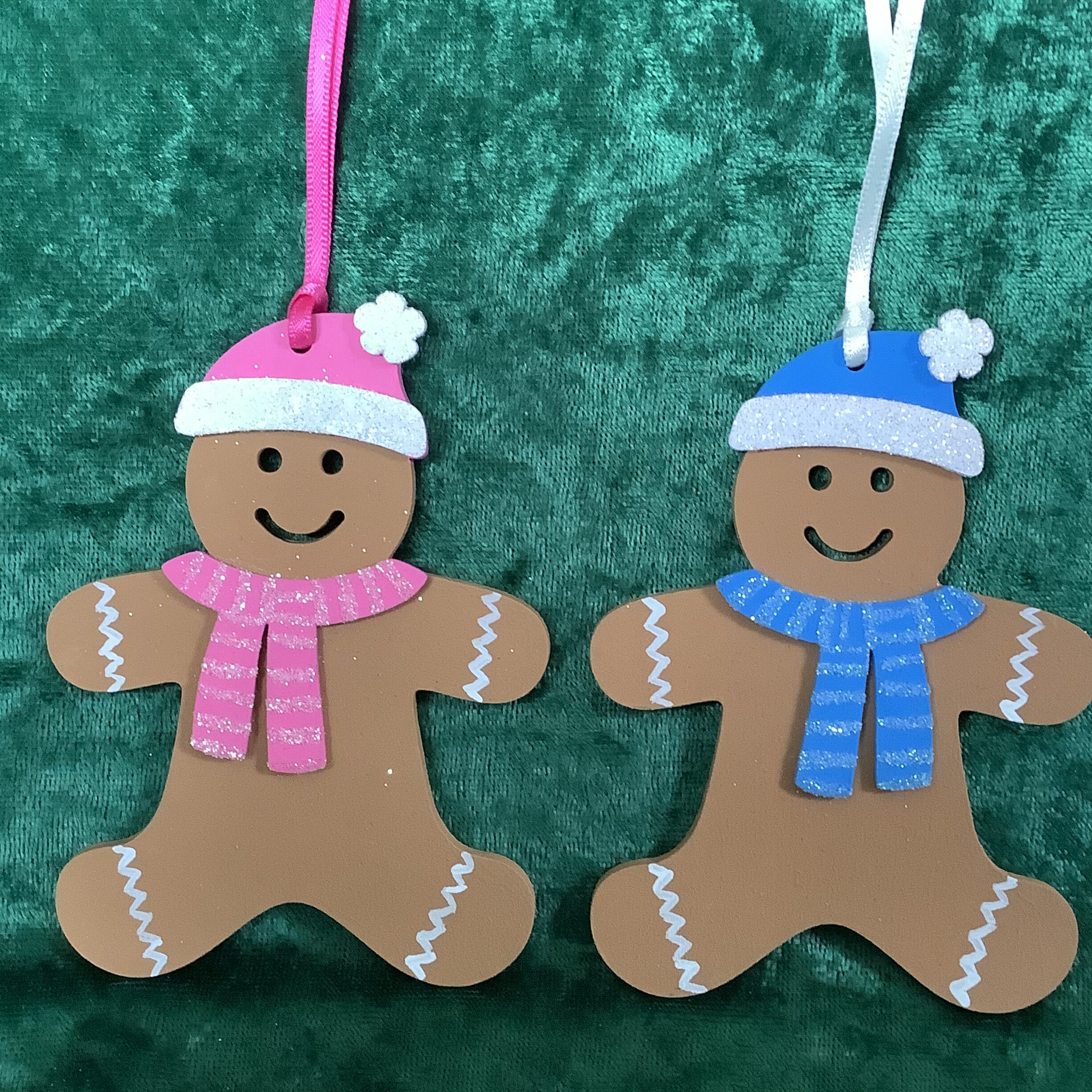 Wooden gingerbread men