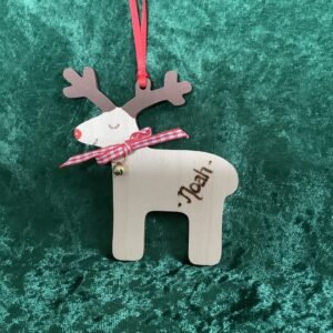 Wooden Xmas Reindeer
