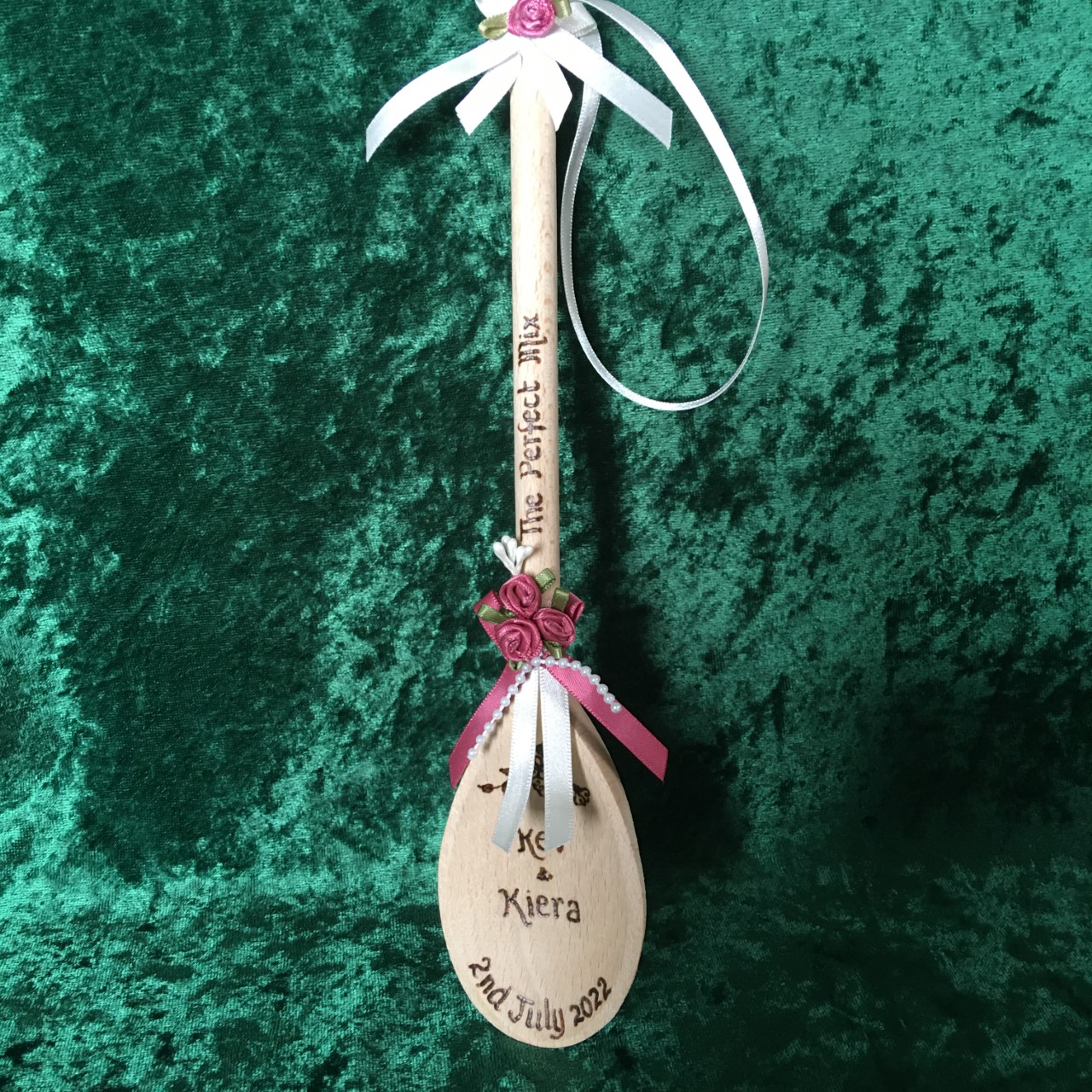 Lucky Wedding Spoon - dusky pink