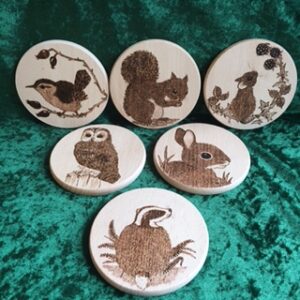 Beech Coasters available in set of 6