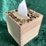 Square Tissue Box Cover with sliding base