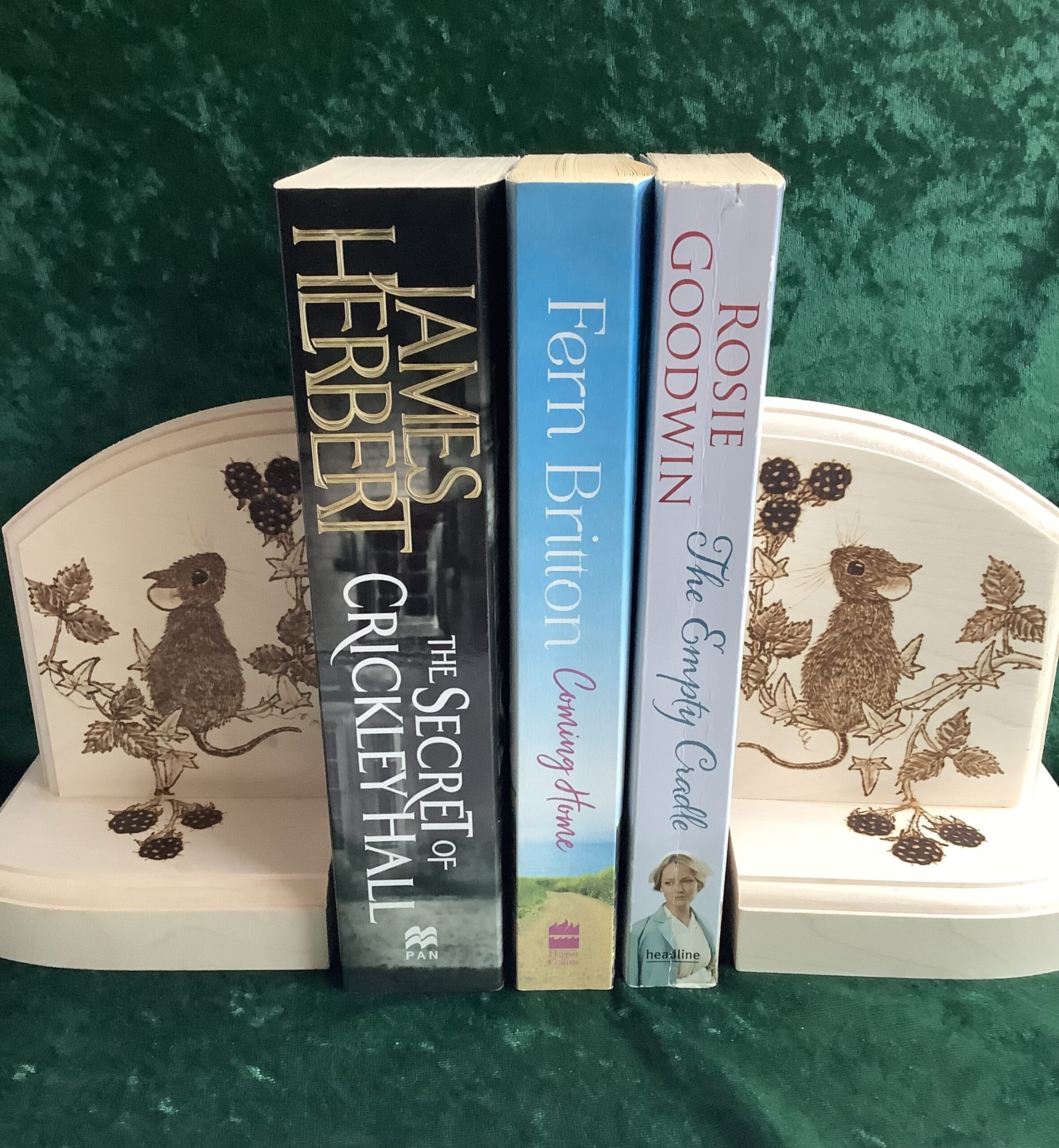 Bookends, sycamore mouse and blackberries