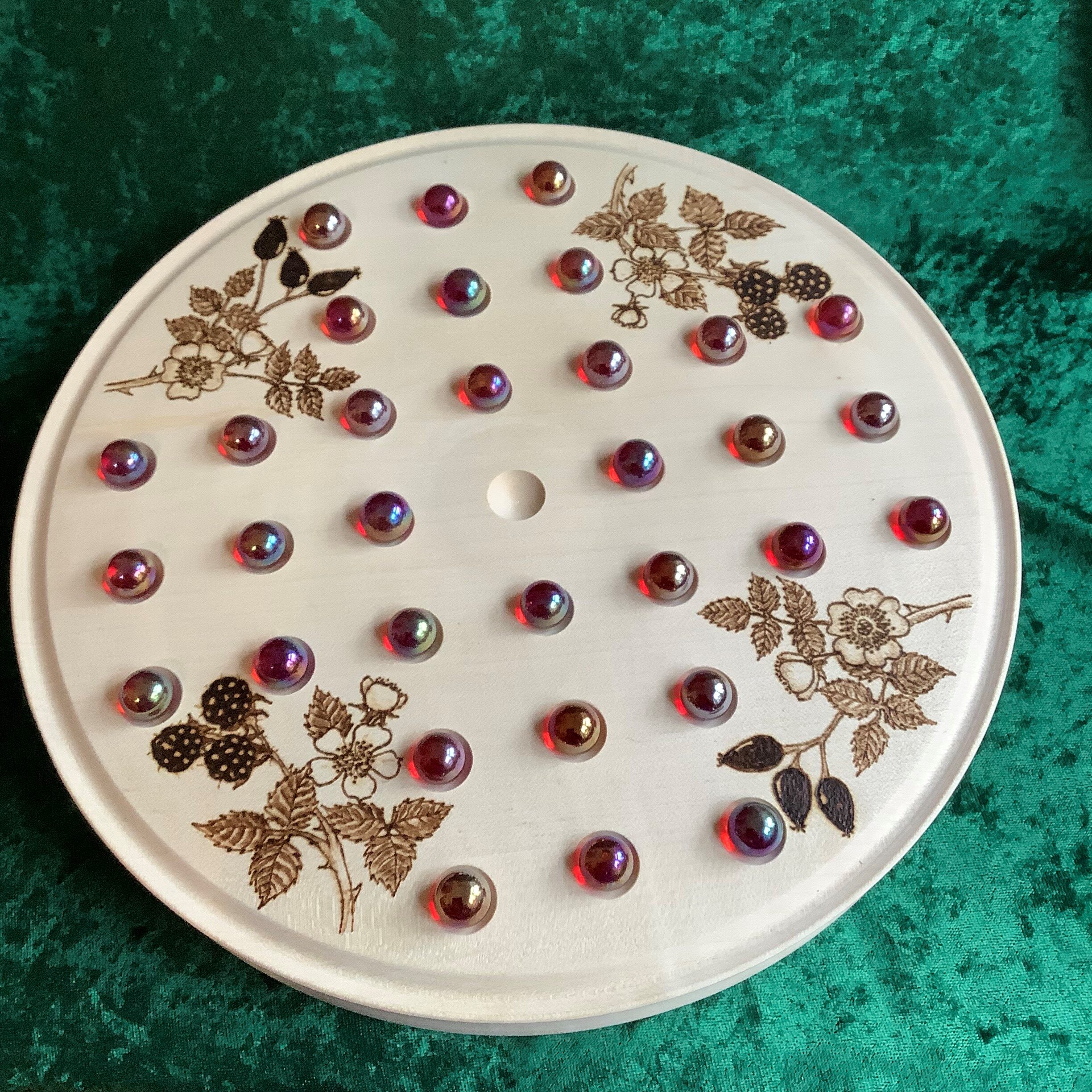 Solitaire Board - Hedgerow Harvest with marbles