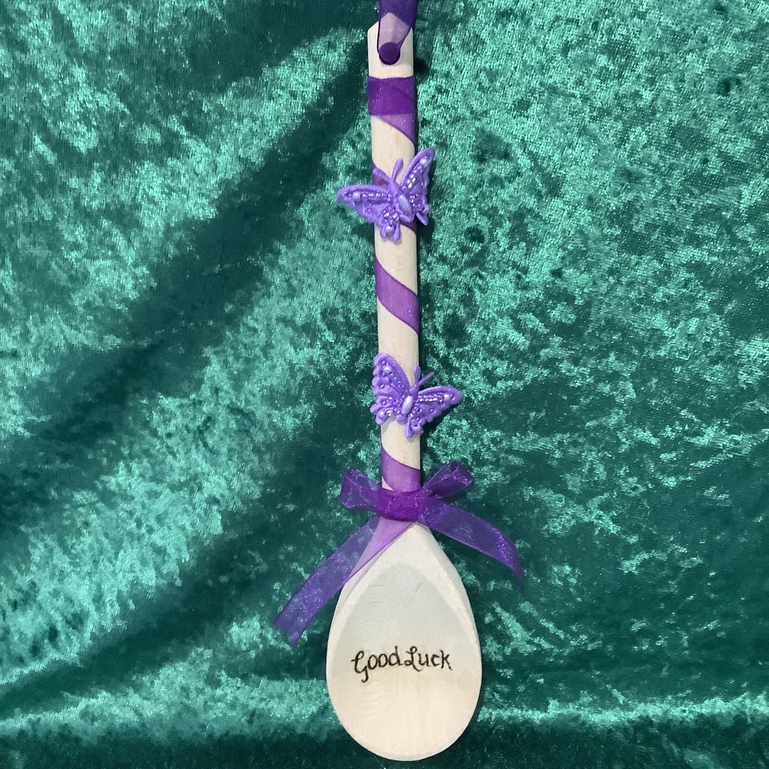 Butterfly Wedding Spoon - purple