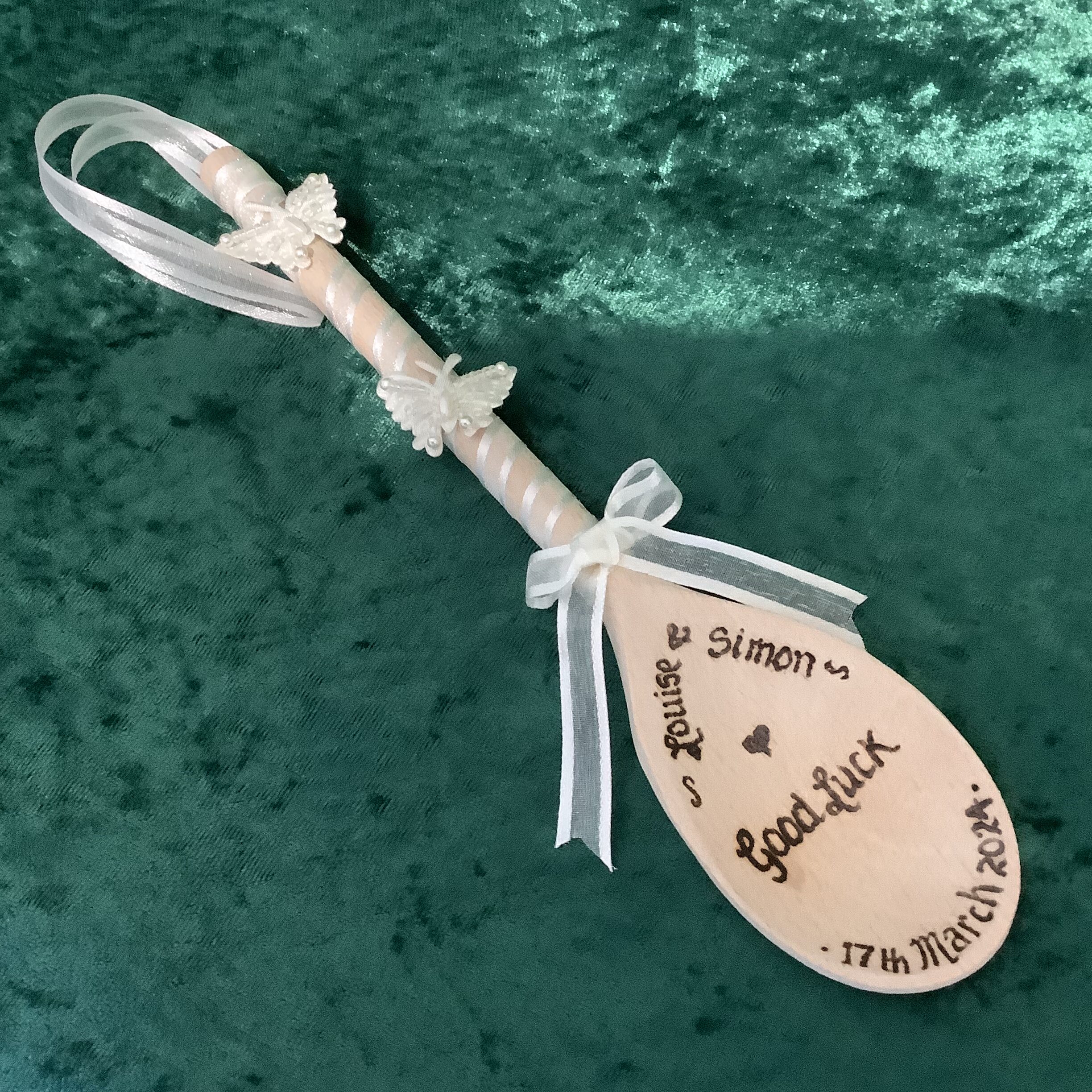 Butterfly Wedding Spoon - ivory