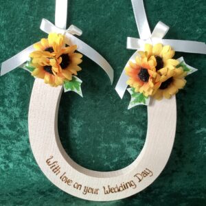 Sunflower Wedding Horseshoe