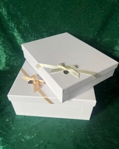 Presentation Box - large and small in ivory and cream